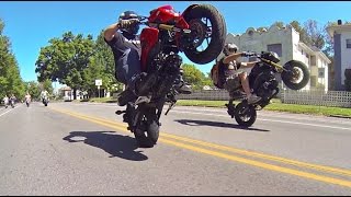MORE HONDA GROM WHEELIES & STUNTS