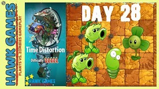 Plants vs Zombies 2 Time Disortion World Day 28 (Spring Bean + Blover)