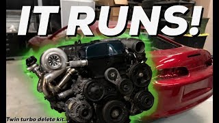 2JZGTE VVTI for the MKIV Toyota SUPRA RUNS! Wiring how to