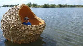Самая крутая лодка из монтажной пены!