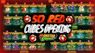 MONSTER SQUAD - INSANE 50 RED CUBES OPENING! (50 LEGENDARY)