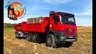 BRUDER Truck RC Mercedes Benz  LKW | Kids Videos | Red truck