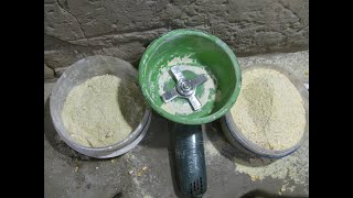 Универсальная мельница-крупорушка из болгарки и алмазного диска!