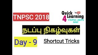 TNPSC 2018 - Day 9- Current Affairs - Shortcut Tricks