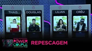 Casais eliminados disputam por nova vaga no Power Couple