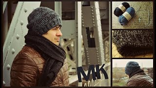 Супертеплая Простая Мужская Шапка!!) МК.