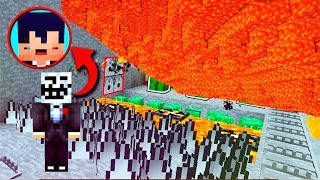 ¿Puedes ESCAPAR del TSUNAMI de LAVA MAS TROLL? | MAPA TROLL MINECRAFT RETO CHALLENGE DEATHRUN