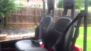 Yamaha Rhino DIY extended roll cage with rear seats.