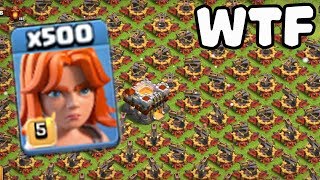 500 Max Valkyrie VS 500 Max X-Bow Attack GamePlay | COC Funny Attack