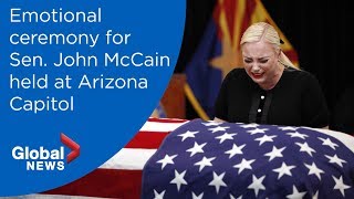 Memorial ceremony for Sen. John McCain at Arizona Capitol