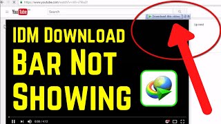 How to Fix IDM Download Bar Not Showing On Google Chrome 2018 | Working