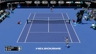 AO Tennis 2 - Anett Kontaveit vs Simona Halep - PS4 Gameplay