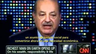 Larry King entrevistó al Ing. Carlos Slim en su programa de CNN, Larry King Live.