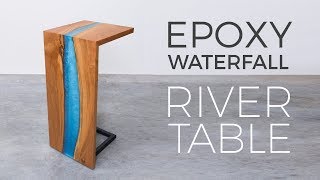 Floating Epoxy Waterfall River Table | Woodworking How to Build