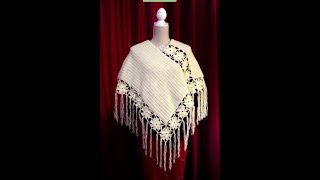 CROCHET T: PONCHO SENCILLO PARTE 1 DE 3