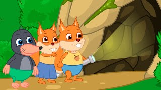Famille d'Écureuil - Grotte Du Mineur Animé 2021 en Français