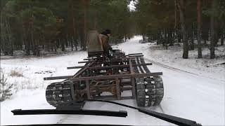 Гусеничный вездеход гтс-18 первый выезд 1