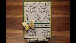 Besondere Karte "Froschkönig" Stampin ` UP!