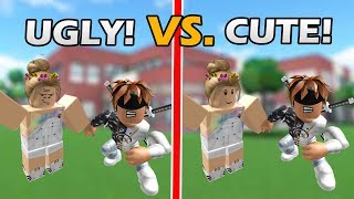 UGLY vs. PRETTY IN ROBLOX - ROBLOX SOCIAL EXPERIMENT