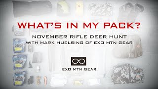 What's In My Pack? — November Rifle Deer Hunt with Mark Huelsing of Exo Mtn Gear