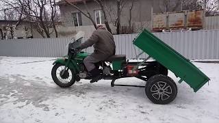 Трицикл Урал МГ-650 с мостом от москвича. Часть 1