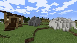 Как построить ТРИ! дома в майнкрафт за 20 минут - MInecraft - Майнкрафт карта
