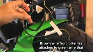 Bikelitez Integrated Tail light install.  Ninja 250