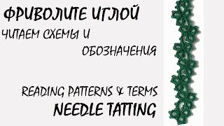 Needle tatting. Reading patterns & terms / Фриволите иглой. Читаем схемы и обозначения