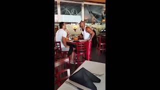 Прикол. Кличко и Бригс, перепалка в ресторане. Драка