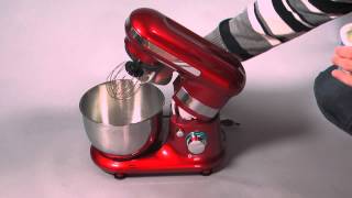 Klarstein Serena Rossa Küchenmaschine mit 3,8 Liter Edelstahl-Schüssel