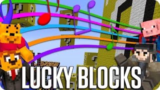 ¡EL PODER DE LA MUSICA! LUCKY BLOCKS | Minecraft Con Sara, Luh Y Exo