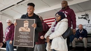 Saquon Barkley on why the New York Giants would be a good fit for him in the 2018 NFL Draft