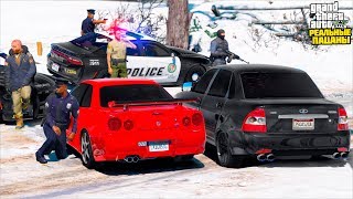 РЕАЛЬНЫЕ ПАЦАНЫ В GTA 5 - ПОЛИЦИЯ ЗАВЕЛА НАС В ЛОВУШКУ! ВЗОРВАЛИ ПОЛИЦЕЙСКУЮ МАШИНУ! ?ВОТЕР