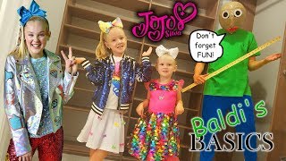 Baldi's Basics in Real Life in JoJo's Closet! JoJo Siwa New Merch Scavenger Hunt!