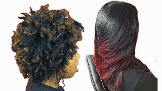 Watch me Slay:Silky blowout on natural hair/Silk blowout press on natural hair at home (Type 4)