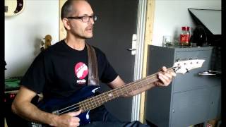 L344 Slap bass groove in G metronome exercise
