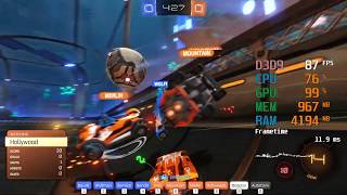 AMD Radeon HD 7870 -- AMD Athlon 200GE -- Rocket League FPS Test