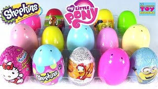 EggAPalooza #5 Surprise Egg Opening | Shopkins Disney Play-Doh | PSToyReviews
