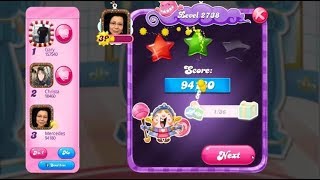 Candy Crush Saga 2738   |   Hard Level   |   2-Star ⭐⭐