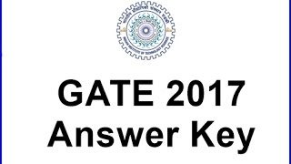 GATE 2017 Question Paper with Answer key for Mechanical Engg.  4th Feb 2017  Session 1