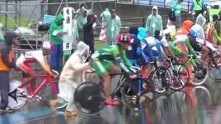自転車競技　岩手国体　少年ポイントレース決勝