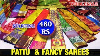 Pattu & fancy sarees- New latest design sarees wholesale  #Madina