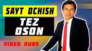 Sayt ochish video darslari. wordpress master