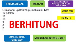 PREDIKSI SOAL TIU HOTS CPNS 2020 - BERHITUNG