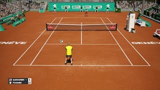 Tennys Sandgren vs Fabio Fognini - AO International Tennis PS4 Gameplay