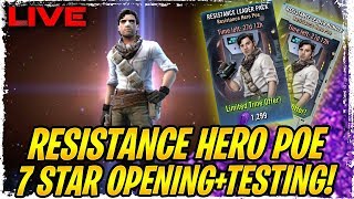 RESISTANCE HERO POE 7 STAR PACK OPENING AND TESTING LIVE! The Spark for the Resistance?