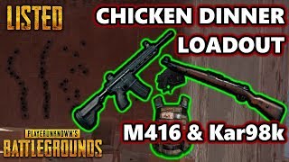 Best Loadout in PUBG - M416 & Kar98k | Listed | #PUBG | PlayerUnknown's Battlegrounds Gameplay