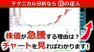 株価が急騰する理由とチャートの特徴