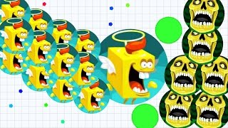 Agar.io Evil Angel Skin Solo vs Team Dominating Agario Mobile Best Moments!
