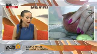 Galina Tomaș despre alimentația pentru copii